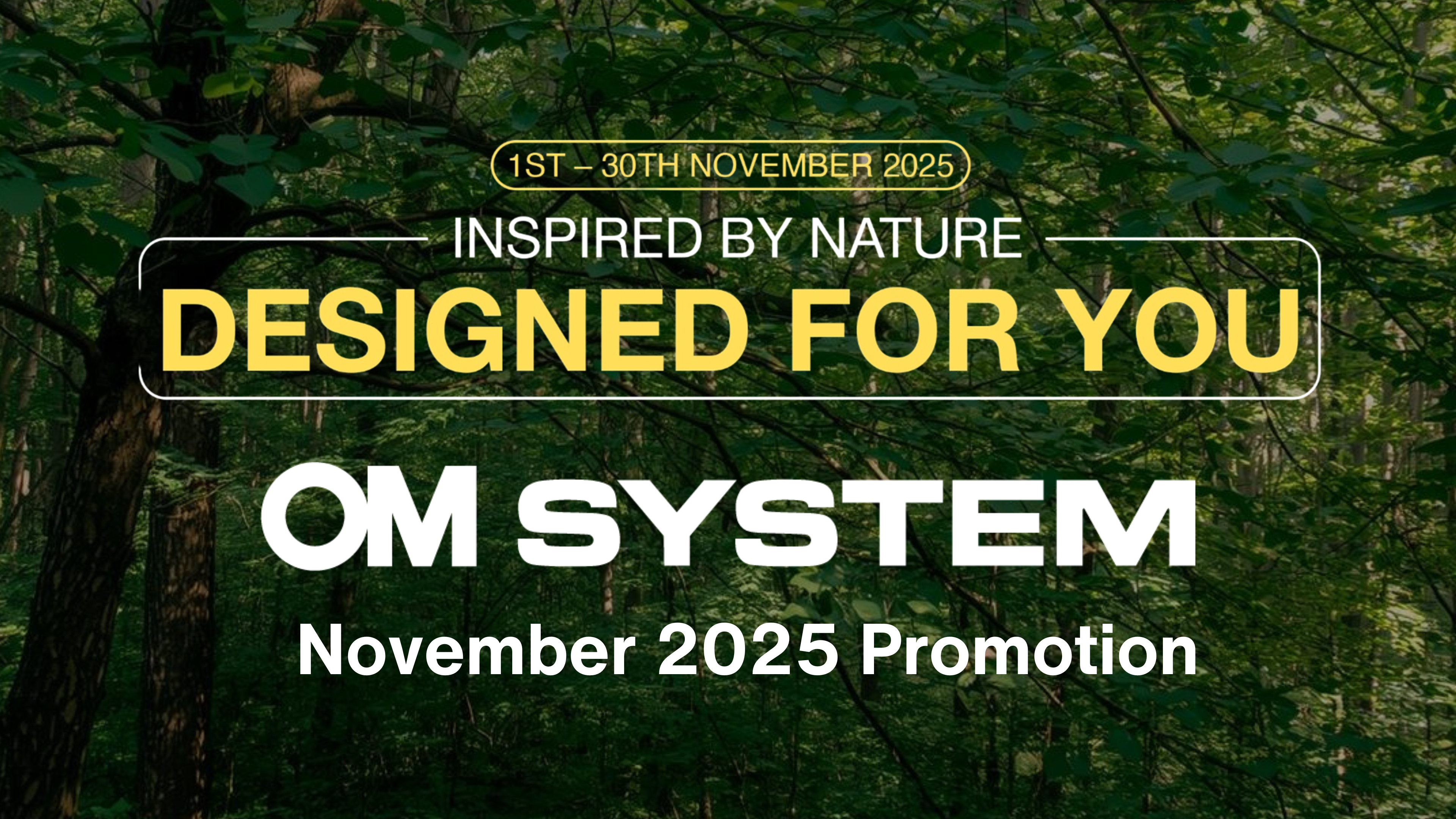 OM SYSTEM November Promotion & Purchase-With-Purchase Promotion